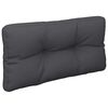 vidaXL Coussin de palette noir 80x40x12 cm tissu
