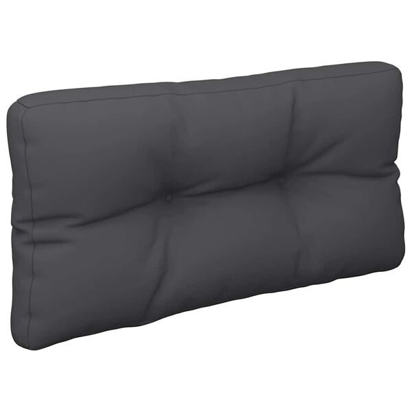 vidaXL Coussin de palette noir 80x40x12 cm tissu