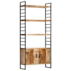 vidaXL Biblioth&egrave;que &agrave; 4 niveaux 80x30x180 cm Bois de manguier brut