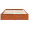 vidaXL Cadre de lit Cire marron 160 x 200 cm Bois de Pin Massif