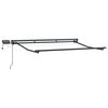 vidaXL Cadre de store manuel avec LEDs Anthracite 2,5 x 2 m Aluminium