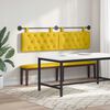 vidaXL T&ecirc;te de lit suspendue Jaune 170 x 55 x 7 cm Velours