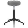 vidaXL Chaise pivotante de bureau Gris fonc&eacute; Velours