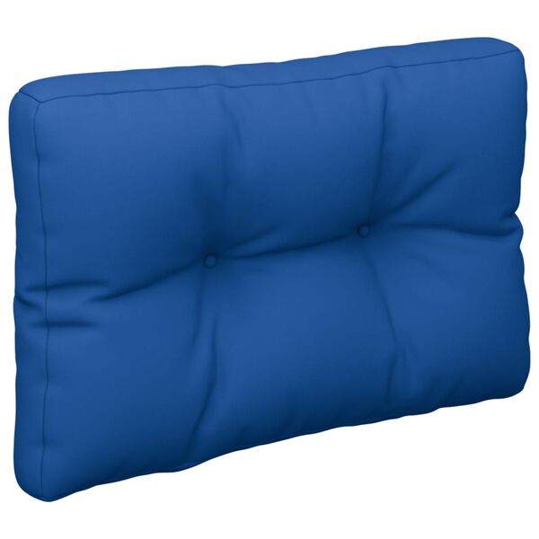 vidaXL Coussin de palette bleu royal 50x40x12 cm tissu