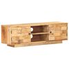 vidaXL Meuble TV 116x30x35 cm Bois de manguier solide