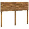 vidaXL T&ecirc;te de lit en bois brut ROSTOCK Naturel 135 cm