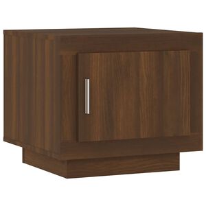 vidaXL Table basse ch&ecirc;ne marron 51x50x45 cm bois d'ing&eacute;nierie