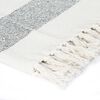 vidaXL Couverture Coton Rayures 125x150 cm Anthracite
