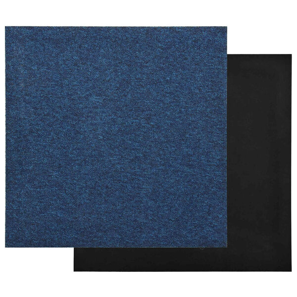 vidaXL Tapis 20 pcs Bleu fonc&eacute; 50 x 50 cm 100% Polypropyl&egrave;ne