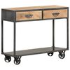 vidaXL Table console 90x35x74 cm Bois de r&eacute;cup&eacute;ration massif