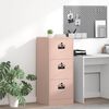 vidaXL Cabinet de Dossier avec tiroir Rose 45,5 x 42 x 106,5 cm