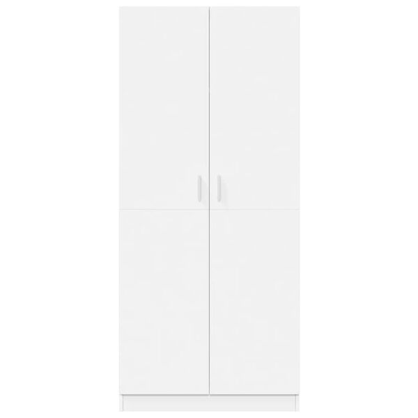 vidaXL Garde-robe Blanc 80x52x180 cm Bois d&rsquo;ing&eacute;nierie