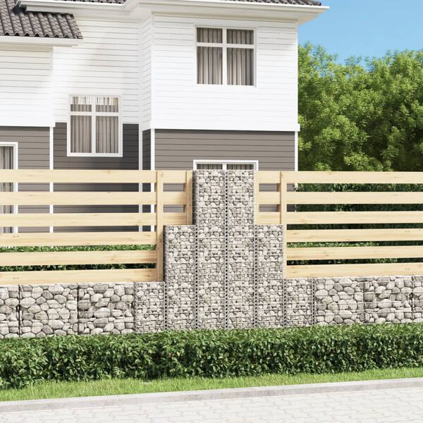 vidaXL 6 gabions en fil galvanis&eacute;