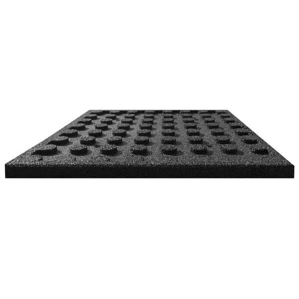 vidaXL Carreaux de protection antichoc 18pcs Caoutchouc 50x50x3cm Noir