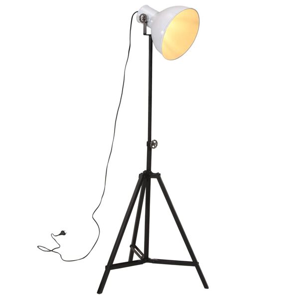 vidaXL Lampadaire 25 W blanc 61x61x90/150 cm E27