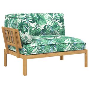 vidaXL Ensemble de Canap&eacute;s avec coussin Motif feuille 133 x 92 x 69 cm