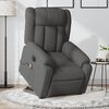 vidaXL Fauteuil inclinable de massage &eacute;lectrique Gris fonc&eacute; Tissu