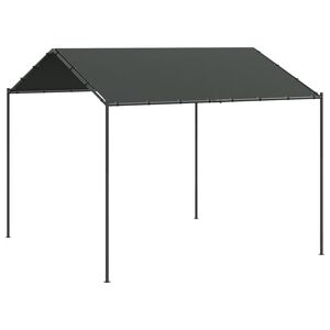 vidaXL Tente &agrave; auvent anthracite 4x4 m acier et tissu