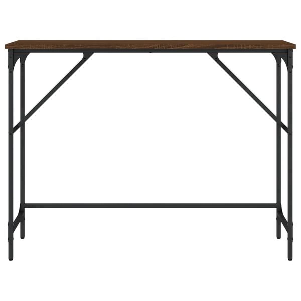 vidaXL Table console chêne marron 100x32x75 cm bois d'ingénierie