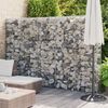 vidaXL Mur en gabion avec couvercles Acier galvanis&eacute; 300x30x200 cm