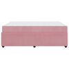 vidaXL Cadre de lit avec matelas Rose 140 x 200 cm tissu