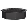 vidaXL Anneau de Braise Noir 90 x 90 x 25 cm Acier