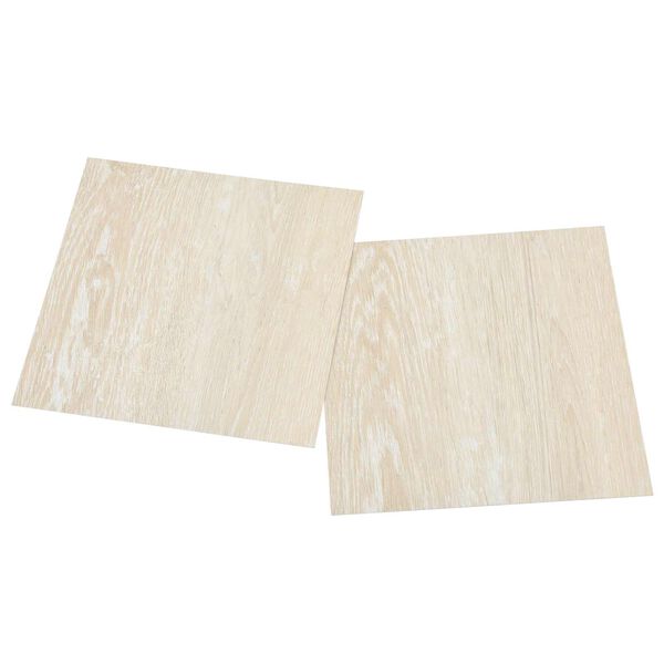 vidaXL Planches de sol 55 pcs Beige 5,11 m&sup2; PVC