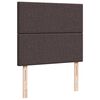 VidaXL Cadre de lit ottoman avec matelas marron fonc&eacute; 120x190 cm tissu