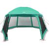 vidaXL Tente piscine toit amovible parois maille vert d'eau 512x458 cm