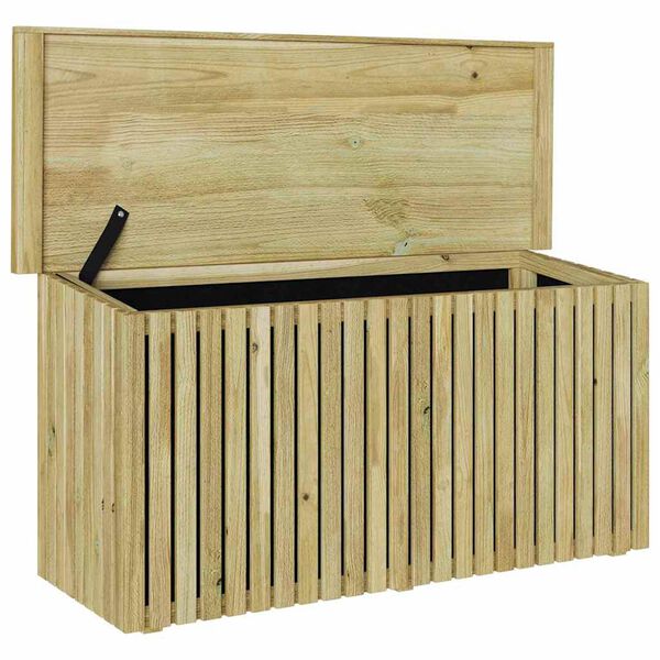 vidaXL Boîte de Rangement de Jardin Marron 119 x 44 x 58.5 cm