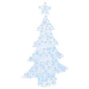 vidaXL Sapin de Noël avec 100 LED Blanc froid 120 cm Acrylique