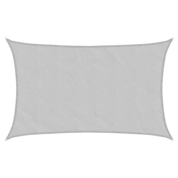 vidaXL Voile d'ombrage gris clair 8x5 m 100% polyester oxford