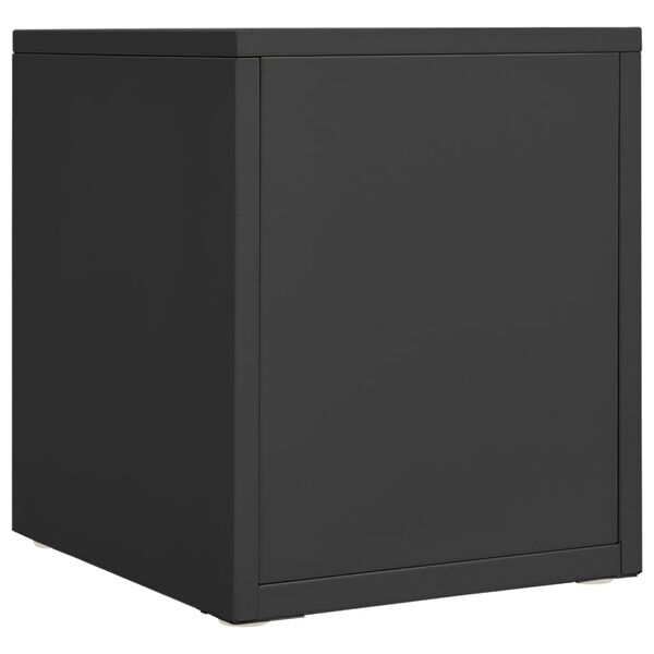 vidaXL Armoire de bureau Anthracite 28x35x35 cm M&eacute;tal