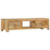 vidaXL Meuble TV 140x30x32 cm Bois massif de manguier
