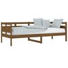 vidaXL Lit de jour sans matelas marron miel bois pin massif 80x200 cm