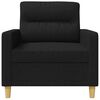 vidaXL Fauteuil Noir 60 cm Tissu