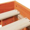 vidaXL Cadre de lit sans matelas cire marron 120x200cm bois pin massif