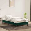 vidaXL Cadre de lit sans matelas vert fonc&eacute; 90x220 cm velours