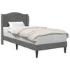 vidaXL Cadre de lit avec t&ecirc;te de lit Gris fonc&eacute; 90 x 190 cm Velours