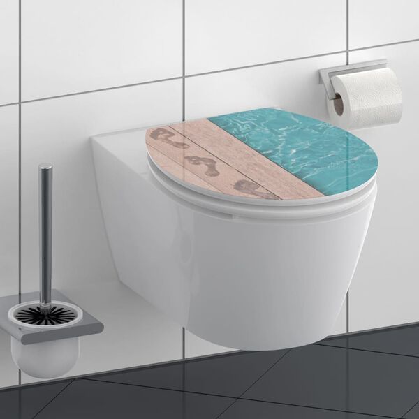 SCH&Uuml;TTE Si&egrave;ge de toilette avec fermeture en douceur POOLSIDE MDF