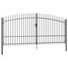 vidaXL Portail double Woerden avec t&ecirc;te en pointe 400x224,5 cm