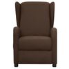vidaXL Fauteuil de massage Marron Tissu