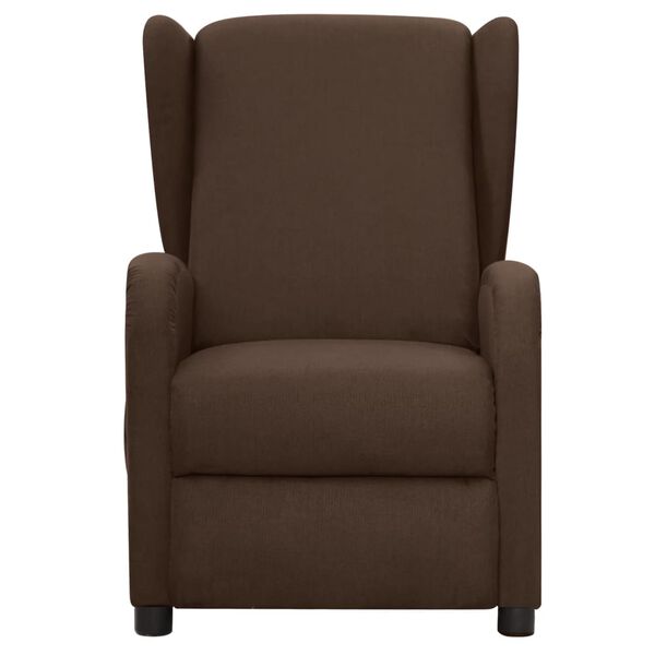 vidaXL Fauteuil de massage Marron Tissu