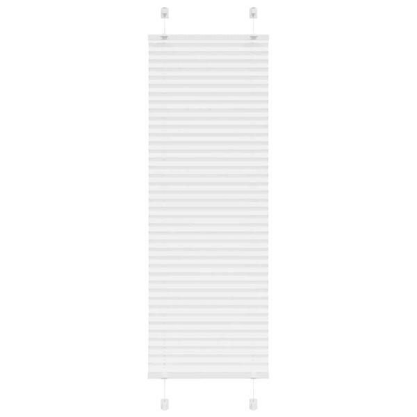 vidaXL Store pliss&eacute; blanc 50x100 cm largeur du tissu 49,4 cm polyester