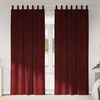 vidaXL Rideaux occultants 2 pcs Bordeaux 140 x 245 cm Velours