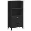 vidaXL Biblioth&egrave;que VIKEN noir 60x35x123 cm bois d'ing&eacute;nierie