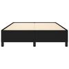 vidaXL Cadre de lit sans matelas noir 140x190 cm tissu
