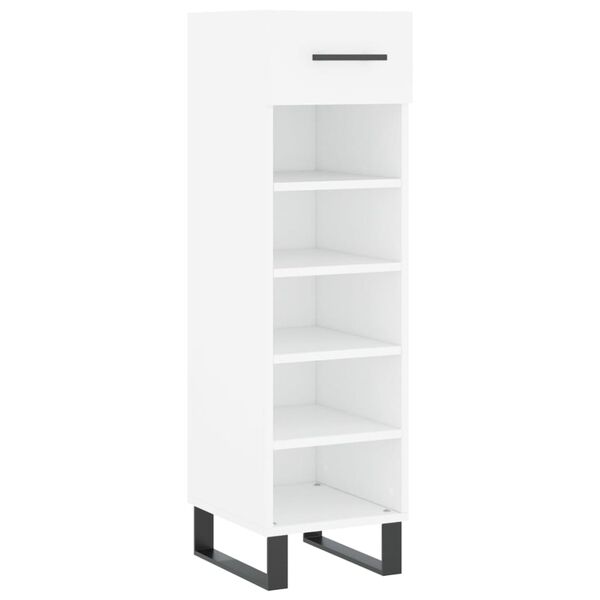 vidaXL Armoire &agrave; chaussures blanc 30x35x105 cm bois d'ing&eacute;nierie
