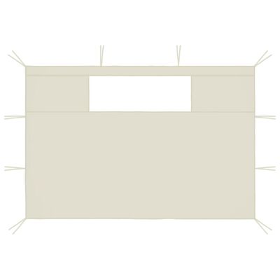 vidaXL Parois latérales de belvédère fenêtres 2pcs 4x2,1m Crème 70g/m²