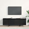 vidaXL Meuble TV Ch&ecirc;ne noir 120 x 30 x 40,5 cm Bois d'ing&eacute;nierie